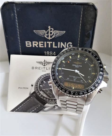 RARE BREITLING 80191 NAVITIMER PLUTON 3100 W ROLEX 